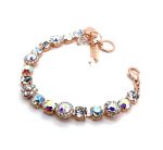 Bracelet By Mariana Woman Clear Patina and Moonlight Swarovski Crystals - Image 2