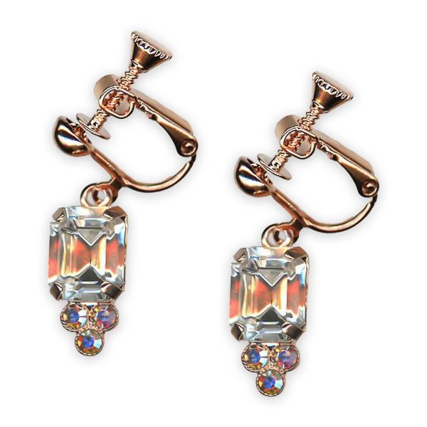 Earrings by Mariana Winds Of Change Coll. Gorgeous Clear & Clear AB Austrian Crystals