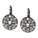 Earrings by Mariana Winds Of Change Coll. Floral Clear Patina, AB, Clear, & Moonlight Austrian Crystals - Image 3