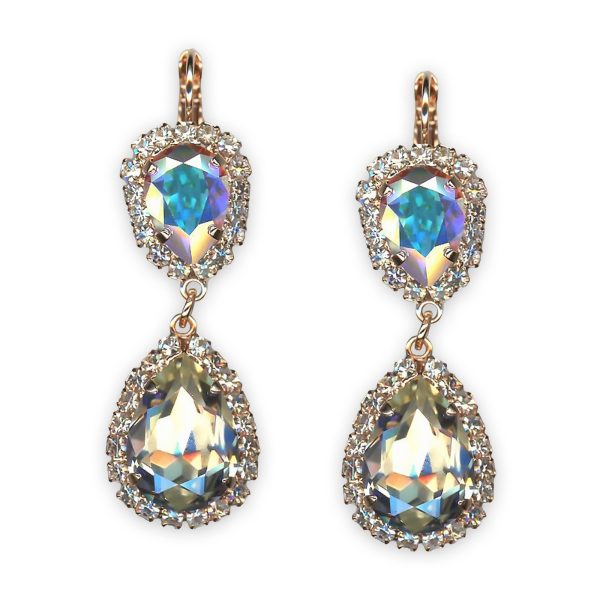 Earrings by Mariana Winds Of Change Coll. Sophisticated Clear AB, Moonlight, & Clear Austrian Crystals