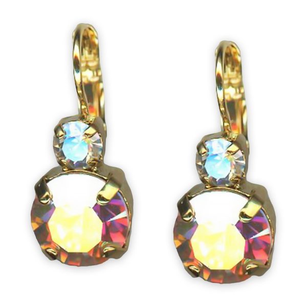 Earrings by Mariana Winds Of Change Coll. Fab Clear Patina & Moonlight Austrian Crystals
