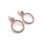 Earrings By Mariana Woman Fashionable Clear and Clear Patina Swarovski Crystals - Image 2