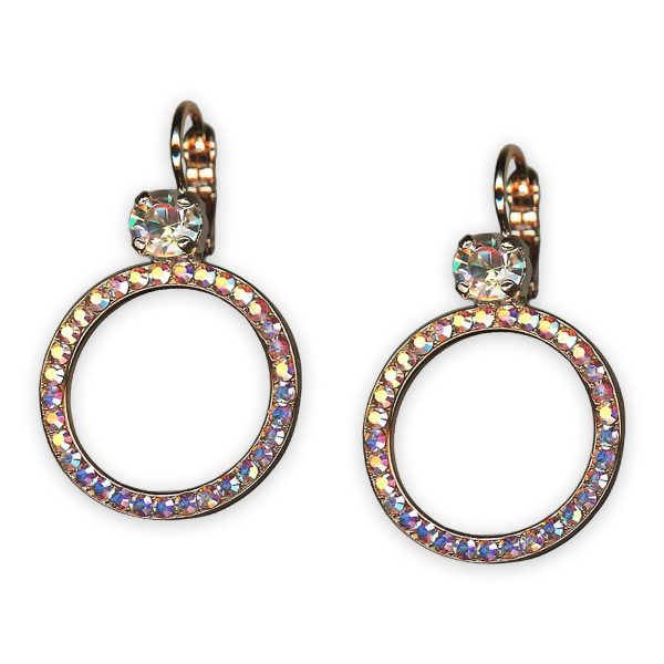 Earrings by Mariana Winds Of Change Coll. Fashionable Clear AB & Clear Patina Austrian Crystals