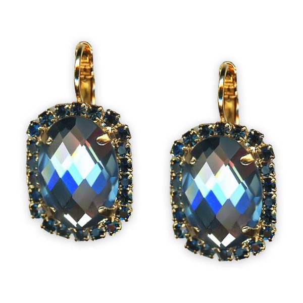 Earrings by Mariana My Treasures Coll. Gorgeous Montana & Denim Blue Austrian Crystals