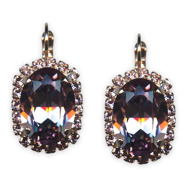 Earrings by Mariana My Treasures Coll. Alluring Lt Amethyst Austrian Crystals