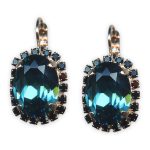 Earrings by Mariana My Treasures Coll. Fab Indicolite & Jet Black Austrian Crystals - Image 2