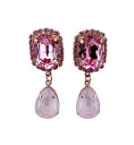 Earrings By Mariana Love Joy Of Life Coll. Beautiful Rose & Rose Opal Swarovski Crystals