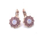 Earrings By Mariana Woman Lovely Lt Rose and Rose Opal Swarovski Crystals - Image 3