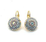Earrings By Mariana Woman Glitzy Clear Patina and Moonlight Swarovski Crystals