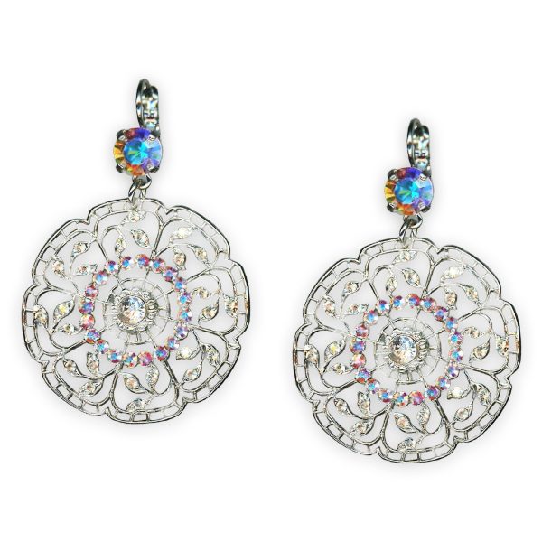 Earrings by Mariana Winds Of Change Coll. Boho Chic Clear AB & Clear Patina Austrian Crystals