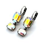 Earrings By Mariana Woman Drop Glitzy Aurora Boreale Swarovski Crystals - Image 2