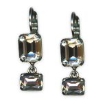 Earrings by Mariana My Treasures Coll. Fab Clear & Grey Austrian Crystals