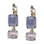 Earrings by Mariana La Dolce Vita Coll. Gorgeous Tanzanite Ice & Violet Ice Austrian Crystals
