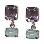 Earrings by Mariana California Dreaming Coll. Adorable Lt Rose & White Opal Austrian Crystals