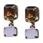 Earrings by Mariana Woman Alluring Colorado Topaz and Opal Swarovski Crystals - Image 3