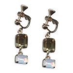 Earrings by Mariana Creme Brulee Coll. Gorgeous Lt Colorado Topaz & White Opal Austrian Crystals - Image 2