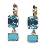 Earrings by Mariana My Treasures Coll. Adorable Aquamarine & Turq Austrian Crystals - Image 2