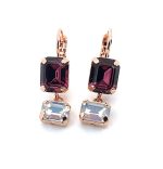 Earrings By Mariana My Treasures Coll. Glamorous Amethyst and Opal Swarovski Crystals - Image 2