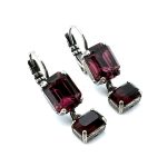 Earrings By Mariana Woman Drop Alluring Amethyst Swarovski Crystals - Image 2