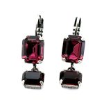 Earrings By Mariana Woman Drop Alluring Amethyst Swarovski Crystals - Image 3