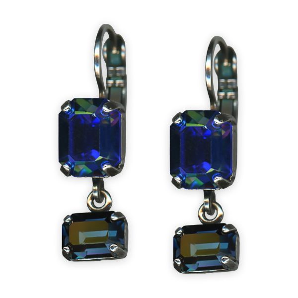Earrings by Mariana My Treasures Coll. Sophisticated Montana Blue Austrian Crystals