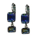 Earrings by Mariana My Treasures Coll. Sophisticated Montana Blue Austrian Crystals - Image 3