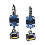 Earrings by Mariana My Treasures Coll. Precious Lt Sapphire & AB Austrian Crystals - Image 3