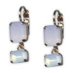 Earrings By Mariana Afternoon Delight Coll. Adorable Pink and White Opal Swarovski Crystals - Image 3