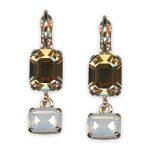 Earrings by Mariana My Treasures Coll. Charming Lt Colorado Topaz & White Opal Austrian Crystals - Image 2