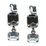 Earrings by Mariana My Treasures Coll. Sophisticated Grey & Clear Austrian Crystals - Image 3