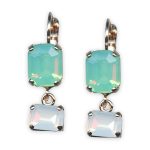 Earrings by Mariana My Treasures Coll. Precious Pacific Opal & White Opal Austrian Crystals - Image 3