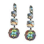 Earrings By Mariana Woman Gorgeous Patina and Moonlight Swarovski Crystals