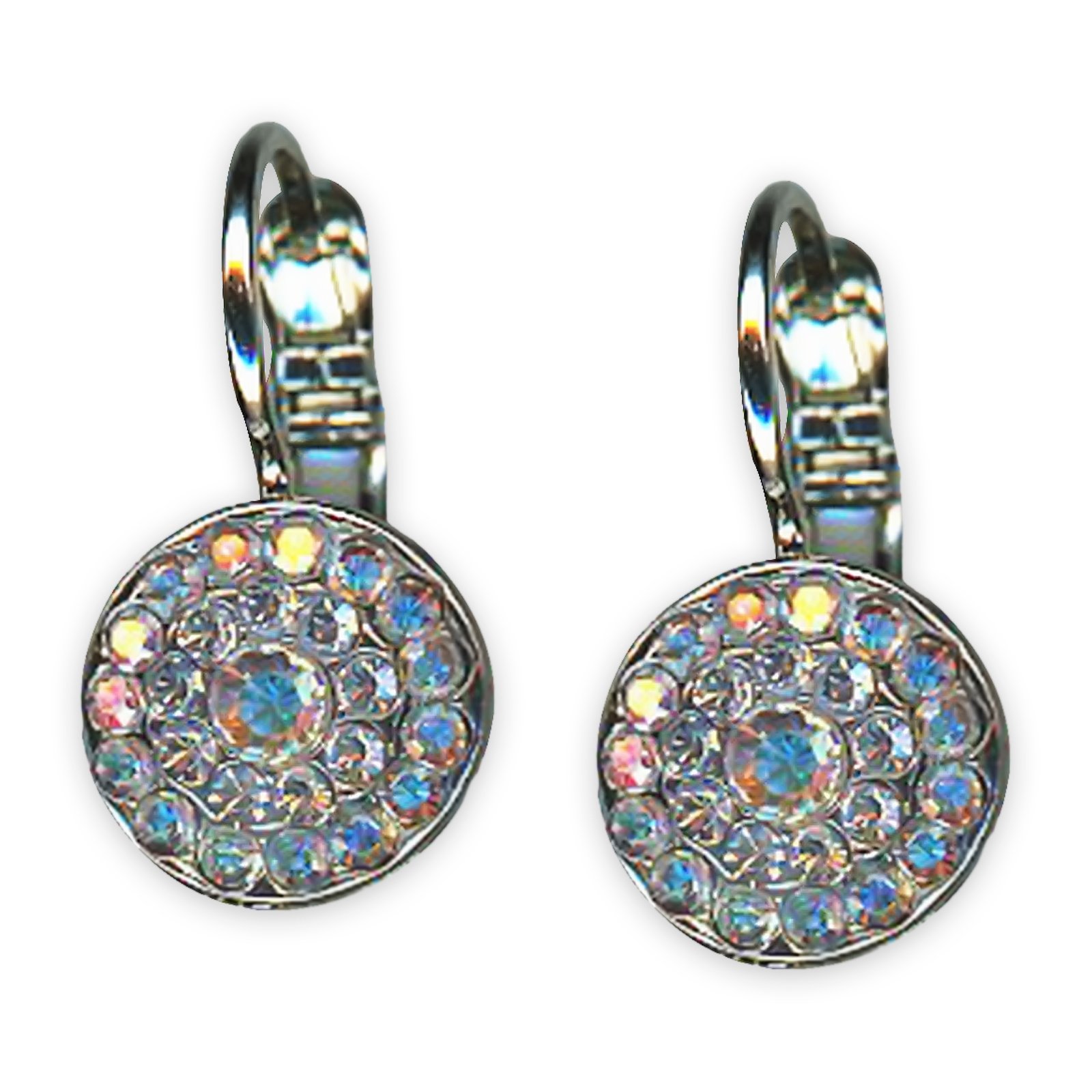 E-1344-1165-SP6 (1) Earrings by Mariana Winds Of Change Coll. Adorable Clear Patina & Clear AB Austrian Crystals - Image 1