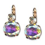 Earrings by Mariana Winds Of Change Coll. Beautiful Clear Patina & Moonlight Austrian Crystals - Image 2