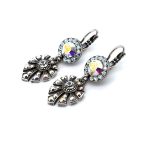 Earrings By Mariana Woman Classy Clear AB, Clear Patina and Moonlight Swarovski Crystals - Image 3