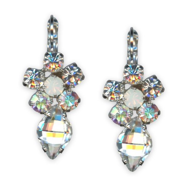 Earrings by Mariana My Treasures Coll. Timeless Clear, AB, & White Opal Austrian Crystals