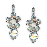 Earrings by Mariana My Treasures Coll. Timeless Clear, AB, & White Opal Austrian Crystals - Image 3