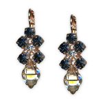 Earrings by Mariana Winter Wonderland Coll. Alluring Golden Shadow, Montana, & Clear Austrian Crystals - Image 3