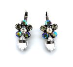 Earrings By Mariana Woman Gorgeous Black Diamond, AB and Clear Swarovski Crystals - Image 2