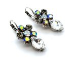 Earrings By Mariana Woman Gorgeous Black Diamond, AB and Clear Swarovski Crystals - Image 3