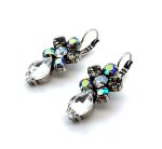 Earrings By Mariana Woman Gorgeous Black Diamond, AB and Clear Swarovski Crystals