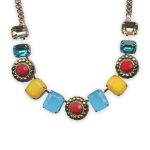 Necklace By Mariana Timeless Yellow and Blue Zircon Swarovski Crystals - Image 2