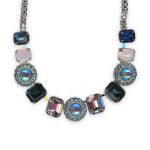 Necklace by Mariana Blue Morpho Coll. Exquisite Montana Blue, Rose Opal, Sun Kissed Capri, & Lt Rose Austrian Crystals - Image 2