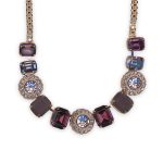 Necklace by Mariana Misty/Wildberry Coll. Beautiful Amethyst, Tanzanite, Sun Kissed Plum, & Cyclamen Opal Austrian Crystals - Image 2