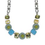 Necklace by Mariana Pistachio Coll.  Adorable Olivine, Sun Kissed Sunshine, Turq, Yellow, Green Opal, & Blue Opal Austrian Crystals - Image 3