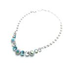 Necklace By Mariana Woman Shimmering Sapphire and Aquamarine Swarovski Crystals - Image 3