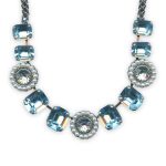 Necklace by Mariana My Treasures Coll. Adorable Aquamarine, Lt Azore, & Pearl Austrian Crystals - Image 3