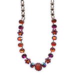 Necklace by Mariana Lady Marmalade Coll. Sassy Orange, Fuchsia, & AB Austrian Crystals - Image 2
