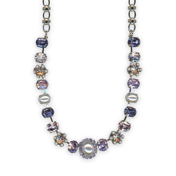 Necklace by Mariana Romance Joy Of Life Coll. Shimmering Violet, Tanzanite, Vintage Rose, & Pearl Austrian Crystals
