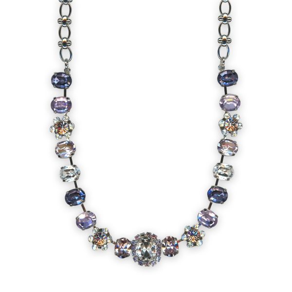 Necklace by Mariana My Treasures Coll. Glitzy Moonlight, Violet, Tanzanite, Vintage Rose, & Clear Austrian Crystals